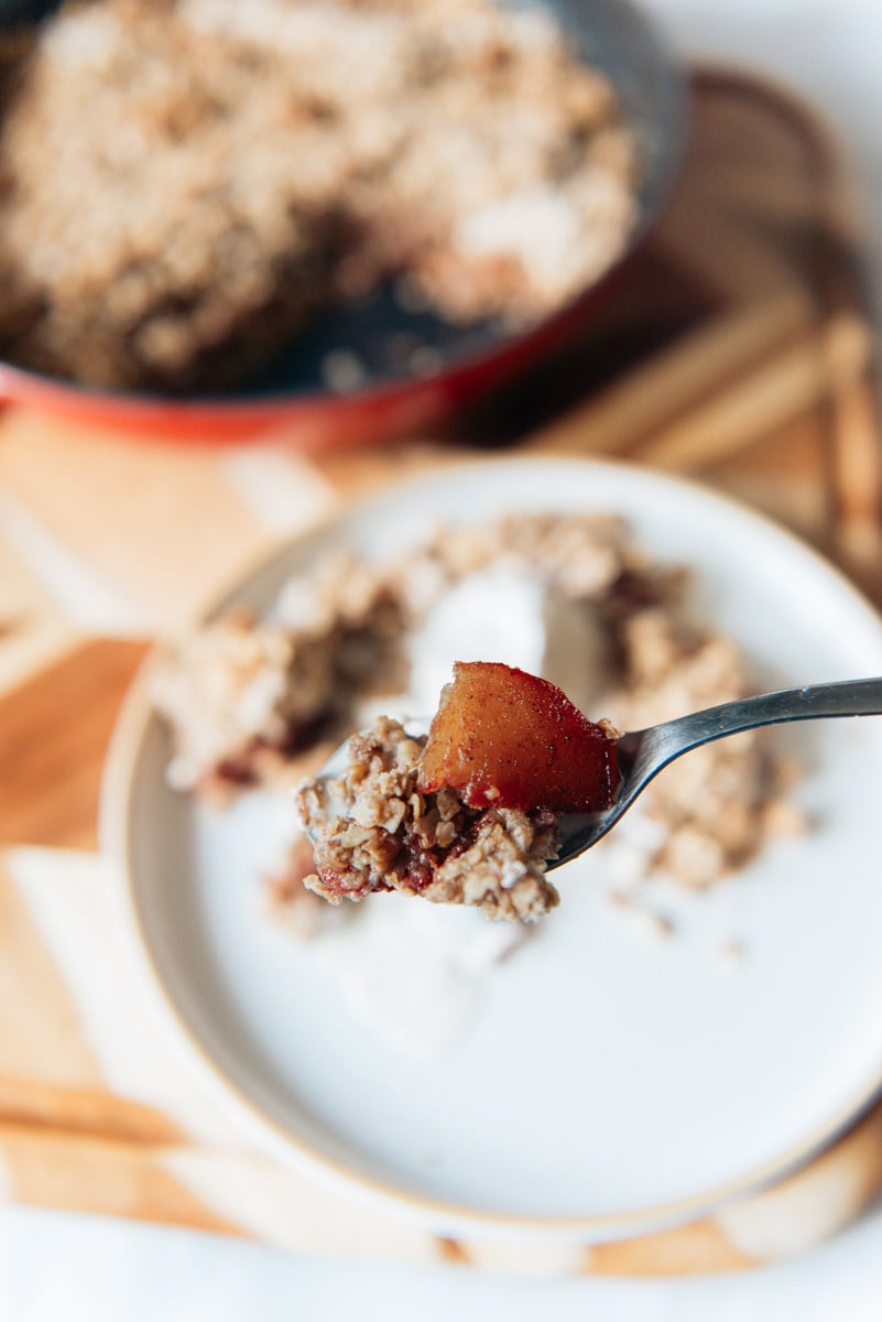 cranberry and apple dessert recipe oats and spices