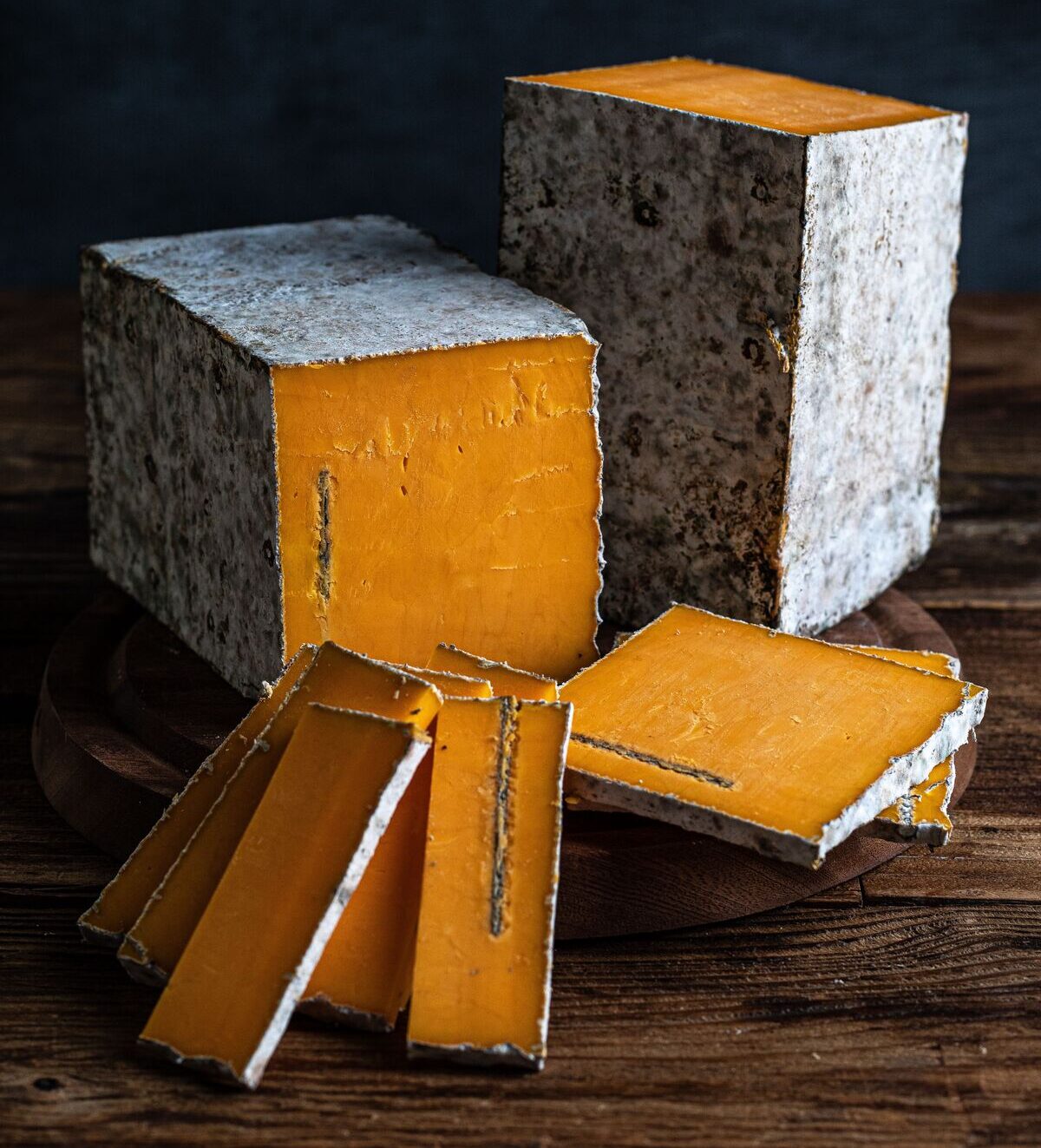 Image of several blocks of Red Rock from Roelli Cheese Haus in Wisconsin.