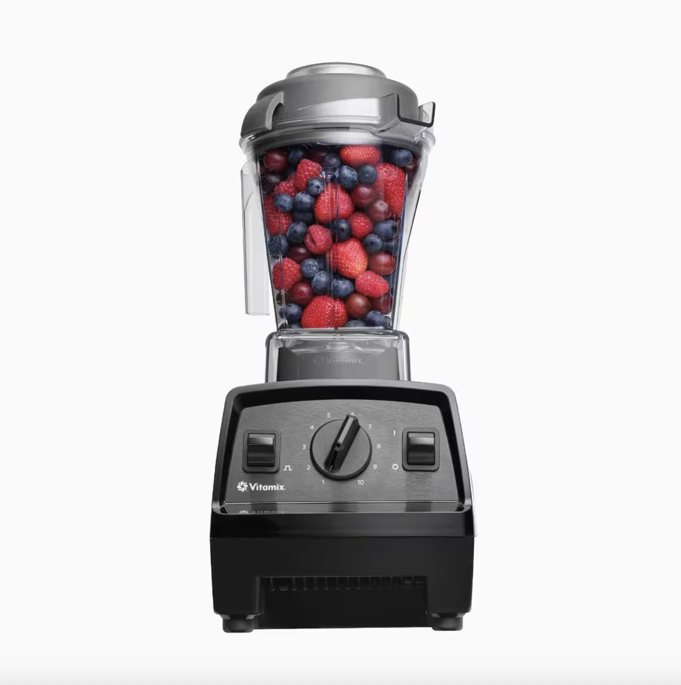 Image of the Vitamix E310 blender full of mixed berries.