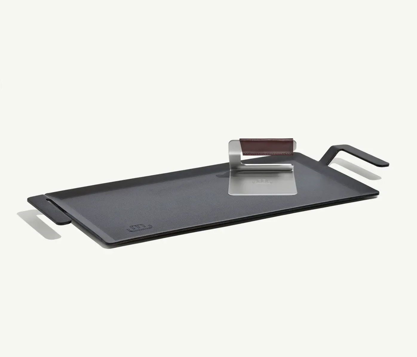 Image of the Made In Griddle Set with griddle and press tool.