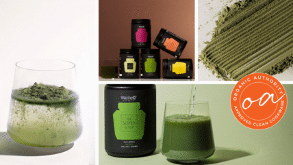 Image of a collage of WelleCo product images with the Organic Authority approved stamp.