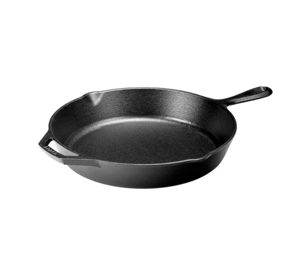 Image of the Lodge Cast Iron Skillet against a white background.