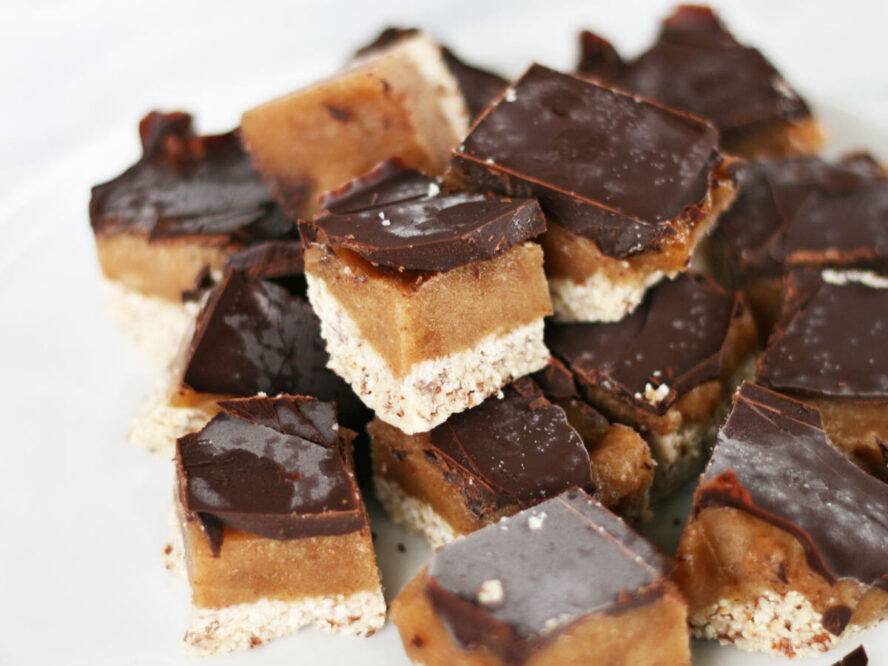 homemade snickers squares